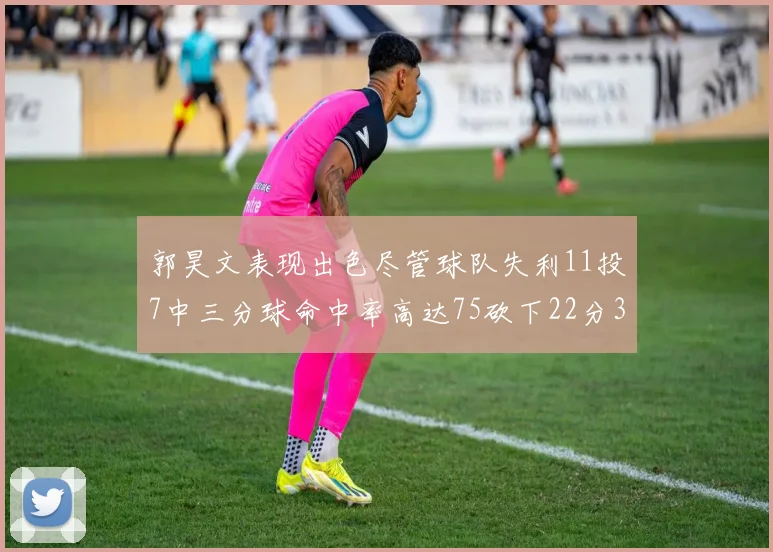 郭昊文表现出色尽管球队失利11投7中三分球命中率高达75砍下22分3篮板3助攻